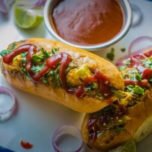 Paneer Chilli Hotdog