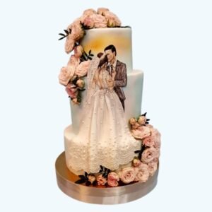 Wedding Cake with flowers