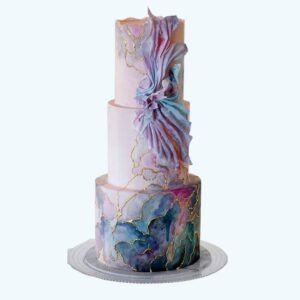 Fondant multi-colour designer cake